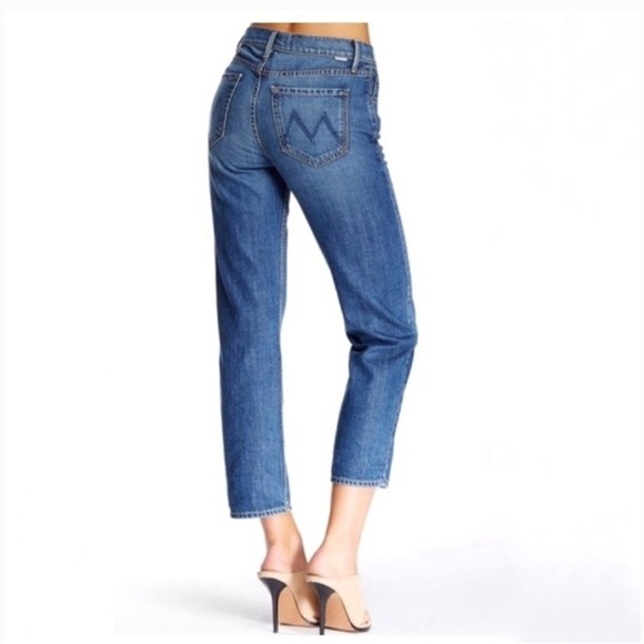 MOTHER Denim - MOTHER Women's Blue Straight-Leg Jeans